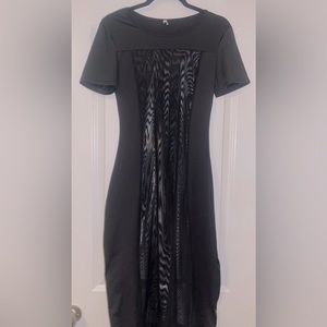 Black Mesh Dress/ Spandex
